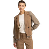 Yaya Womens Blazer 01-501086-609 Otter Brown Melange