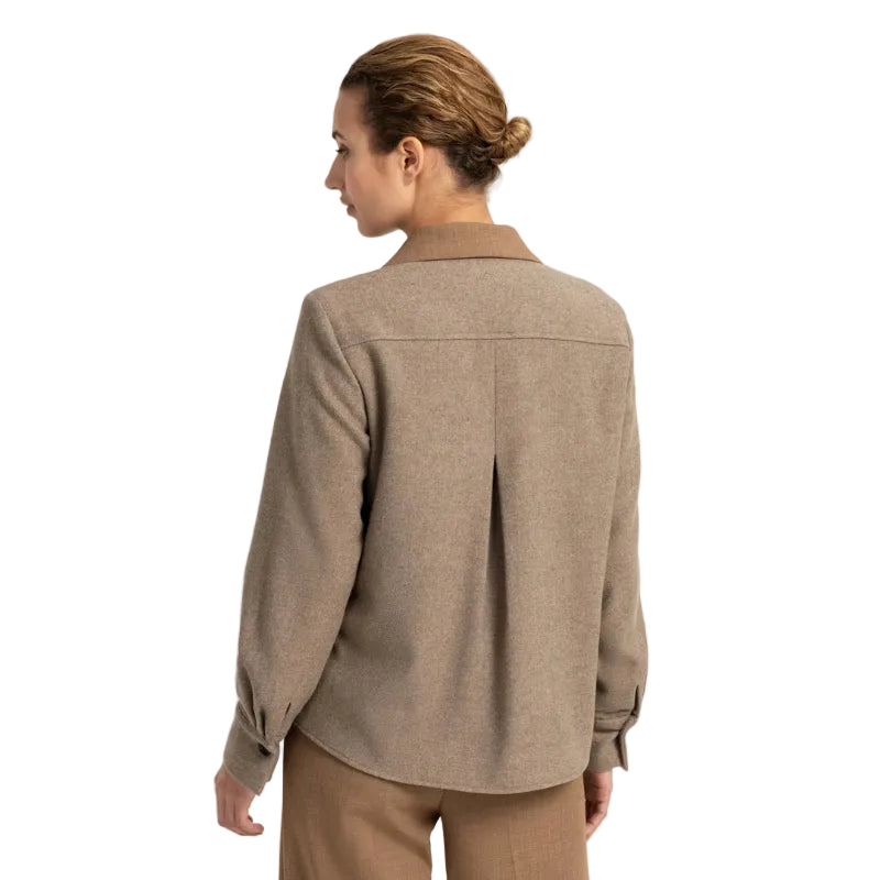 Yaya Womens Blazer 01-501086-609 Otter Brown Melange