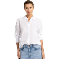 Yaya Womens Blouse 01-201247-609 Pure White
