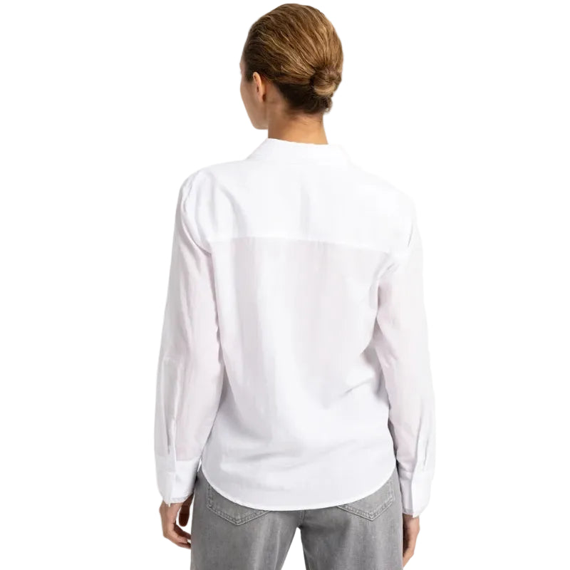 Yaya Womens Blouse 01-201247-609 Pure White
