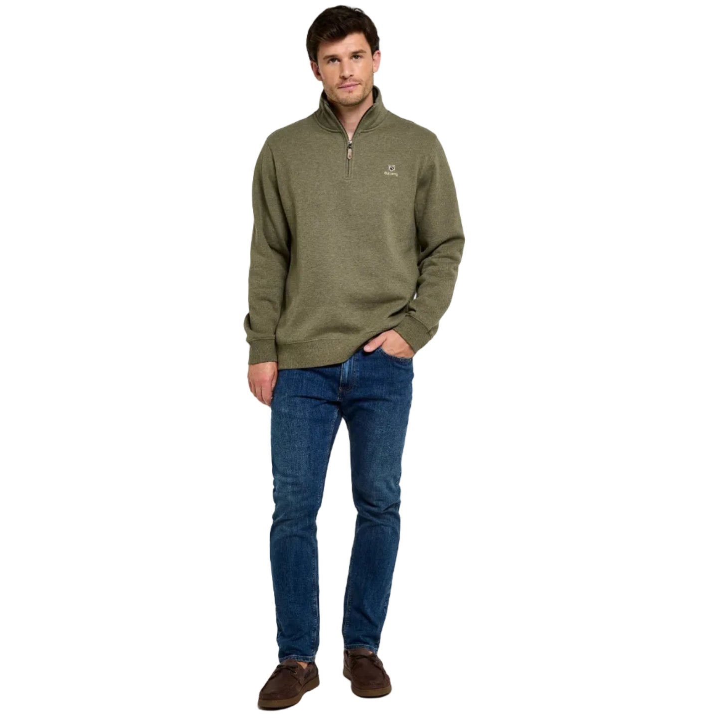 Dubarry Mens Zip Neck Sweater Boyce Green