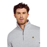 Dubarry Mens Zip Neck Sweater Boyce Grey