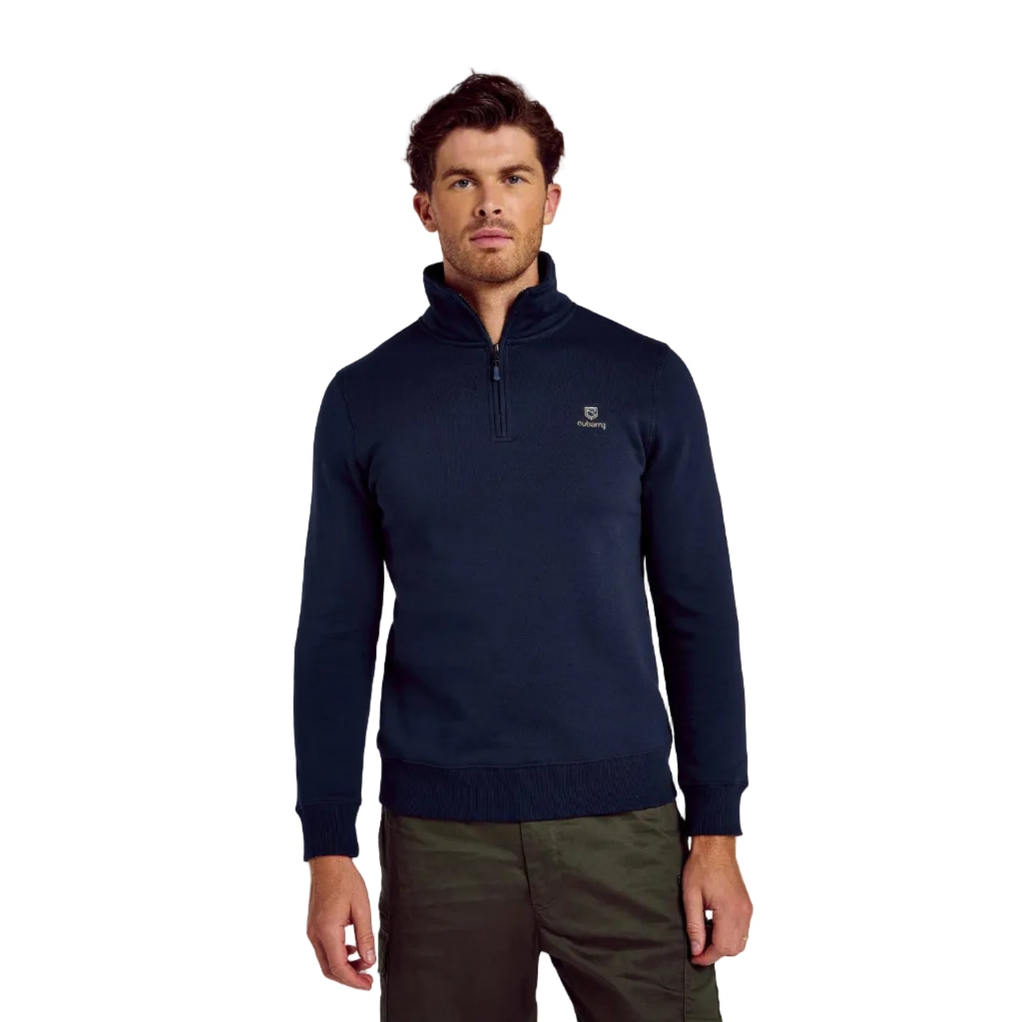Dubarry Mens Zip Neck Sweater Boyce Navy