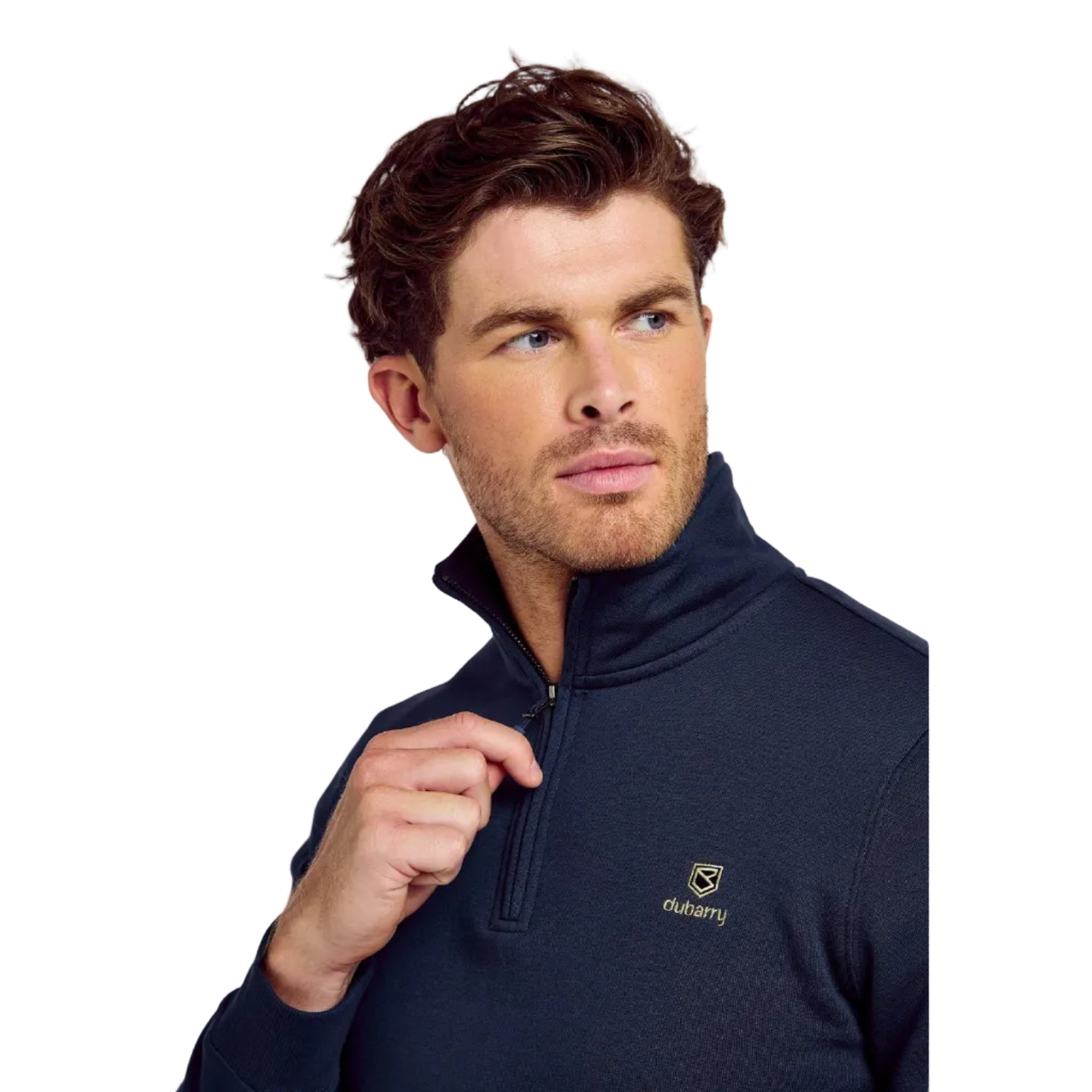 Dubarry Mens Zip Neck Sweater Boyce Navy
