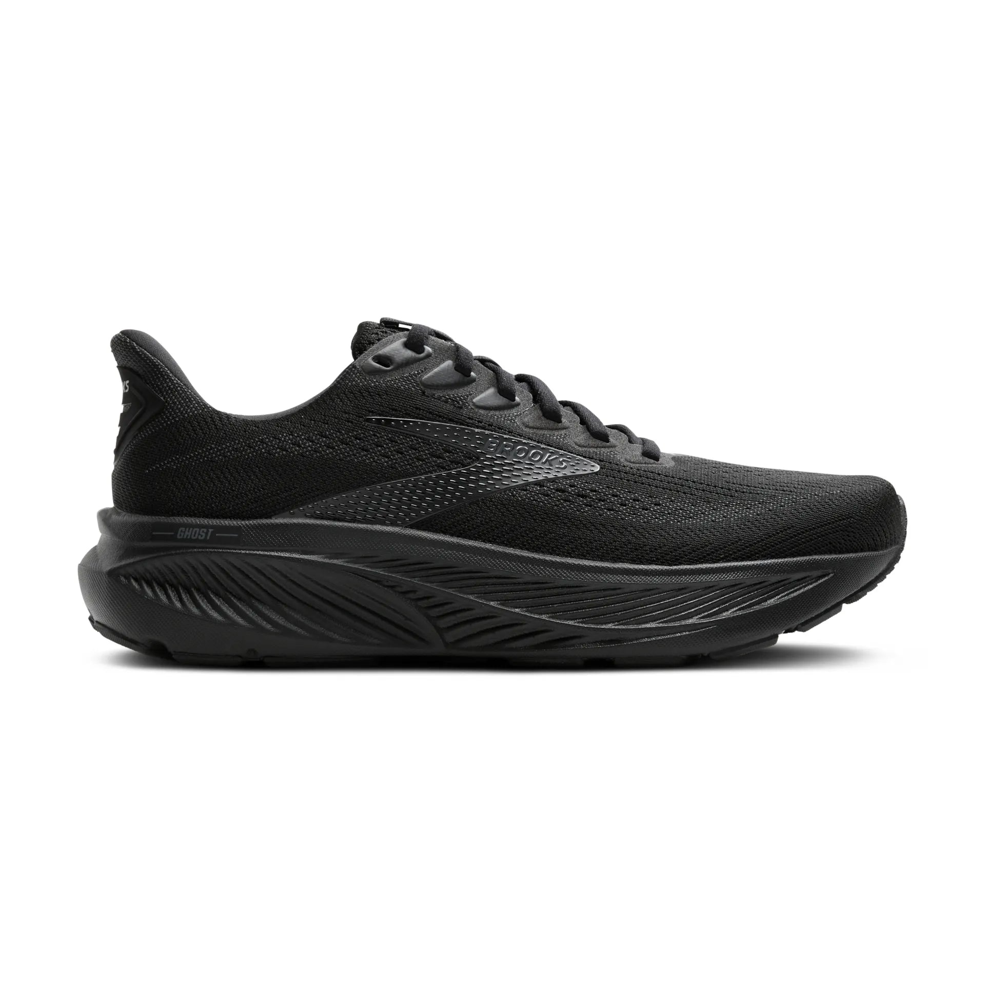 Brooks Mens Tainer Ghost 17 Black/Black/Ebony