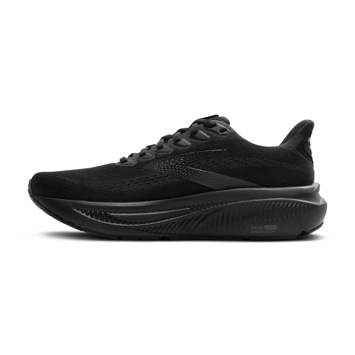 Brooks Mens Tainer Ghost 17 Black/Black/Ebony