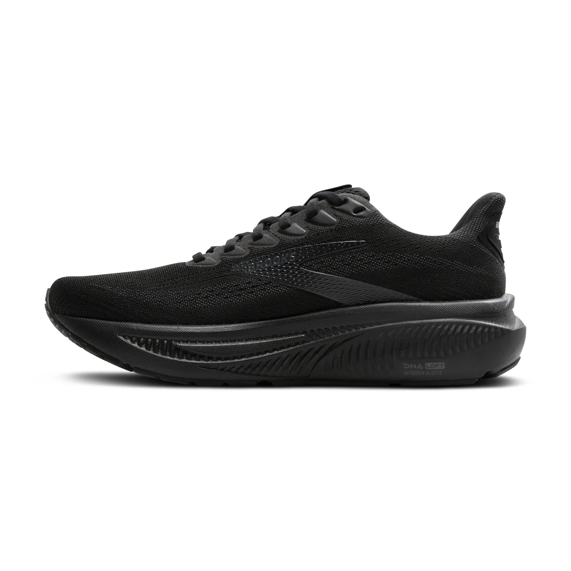 Brooks Mens Tainer Ghost 17 Black/Black/Ebony