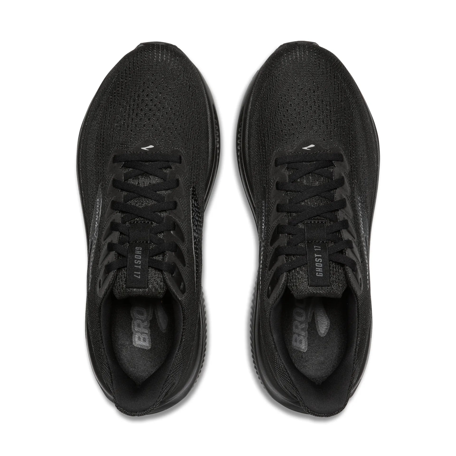 Brooks Mens Tainer Ghost 17 Black/Black/Ebony