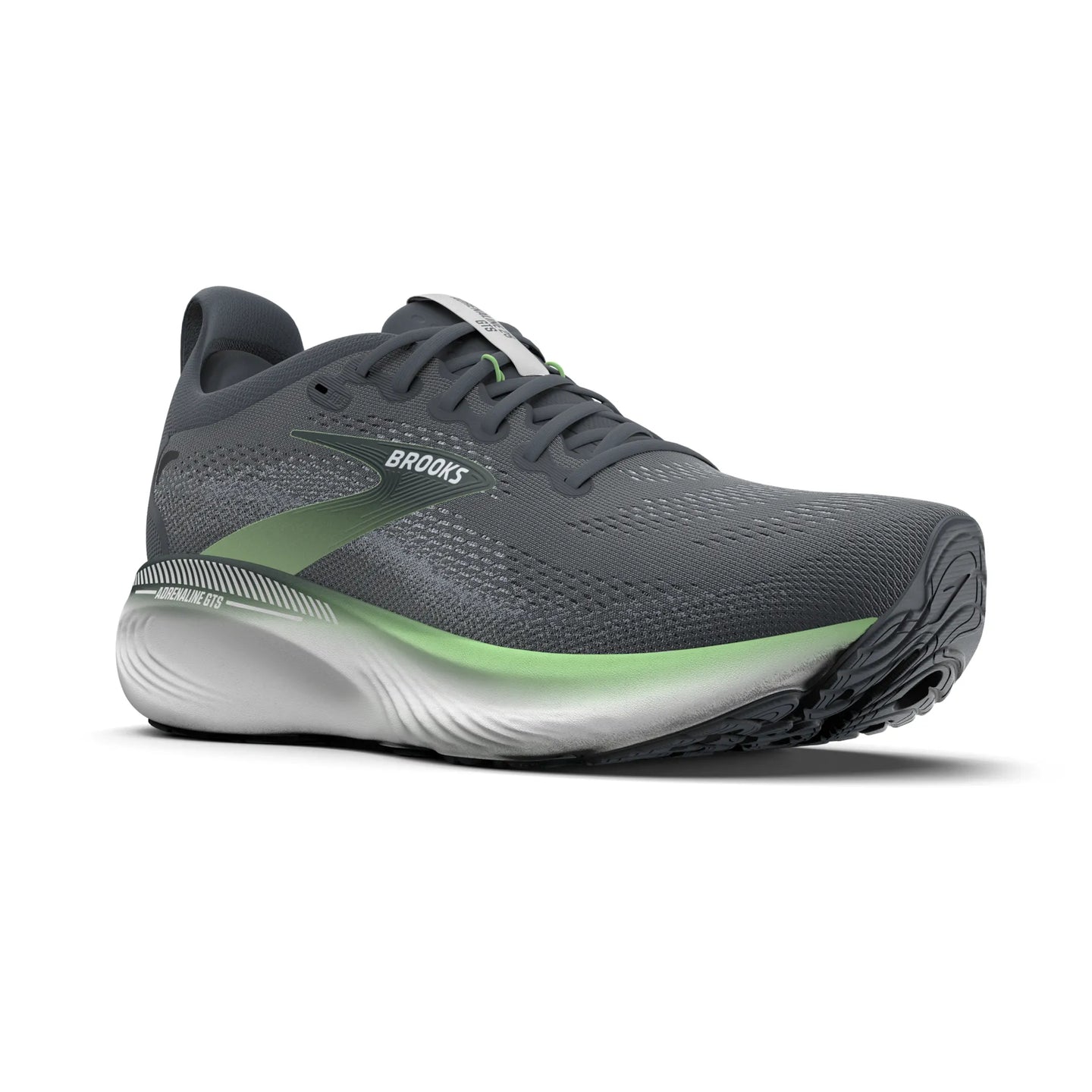 Brooks Mens Trainer Adrenaline GTS 25 Grey/Paradise Green/Spruce