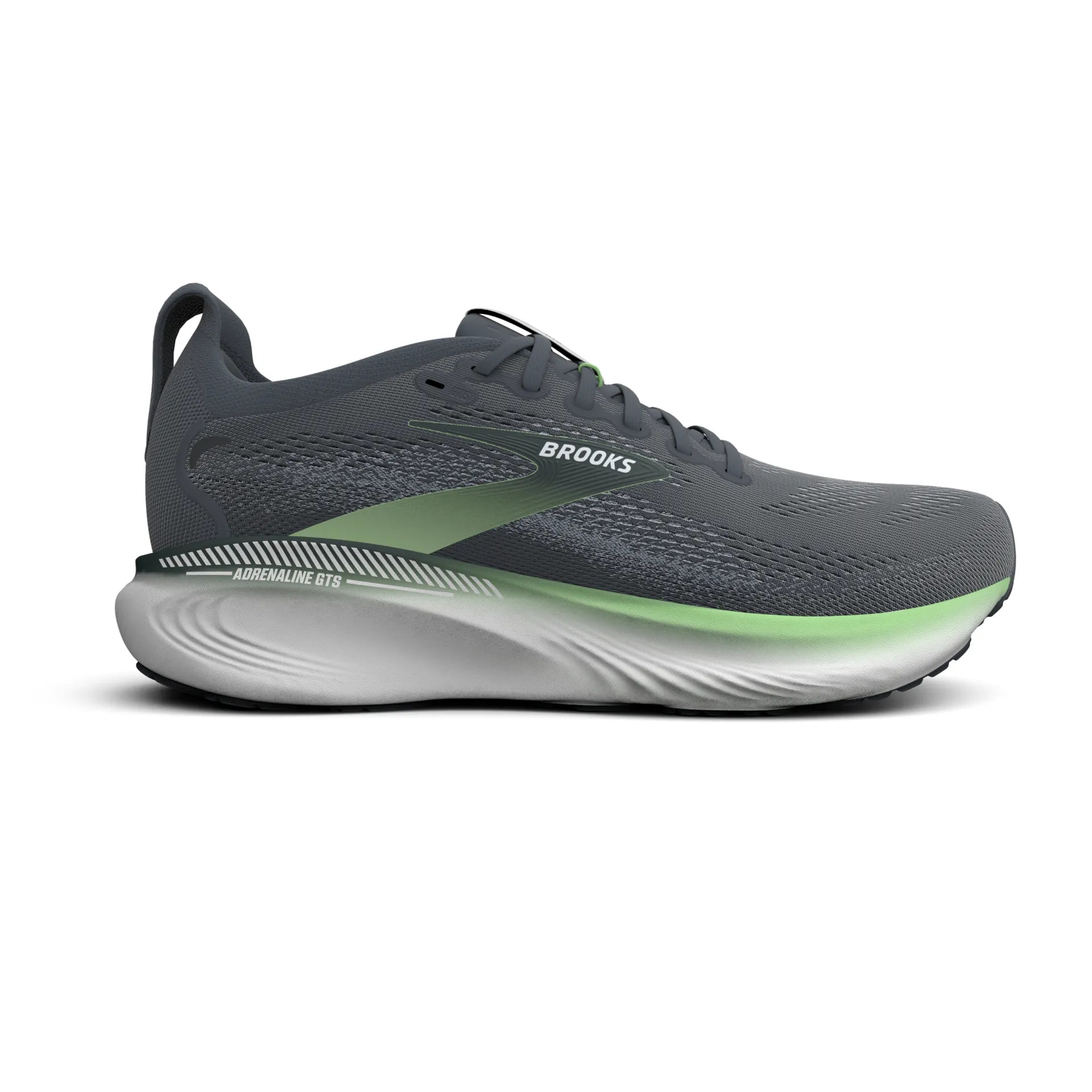 Brooks Mens Trainer Adrenaline GTS 25 Grey/Paradise Green/Spruce