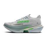 Brooks Mens Trainer Hyperion Max 3 White/Gray Mist/Green