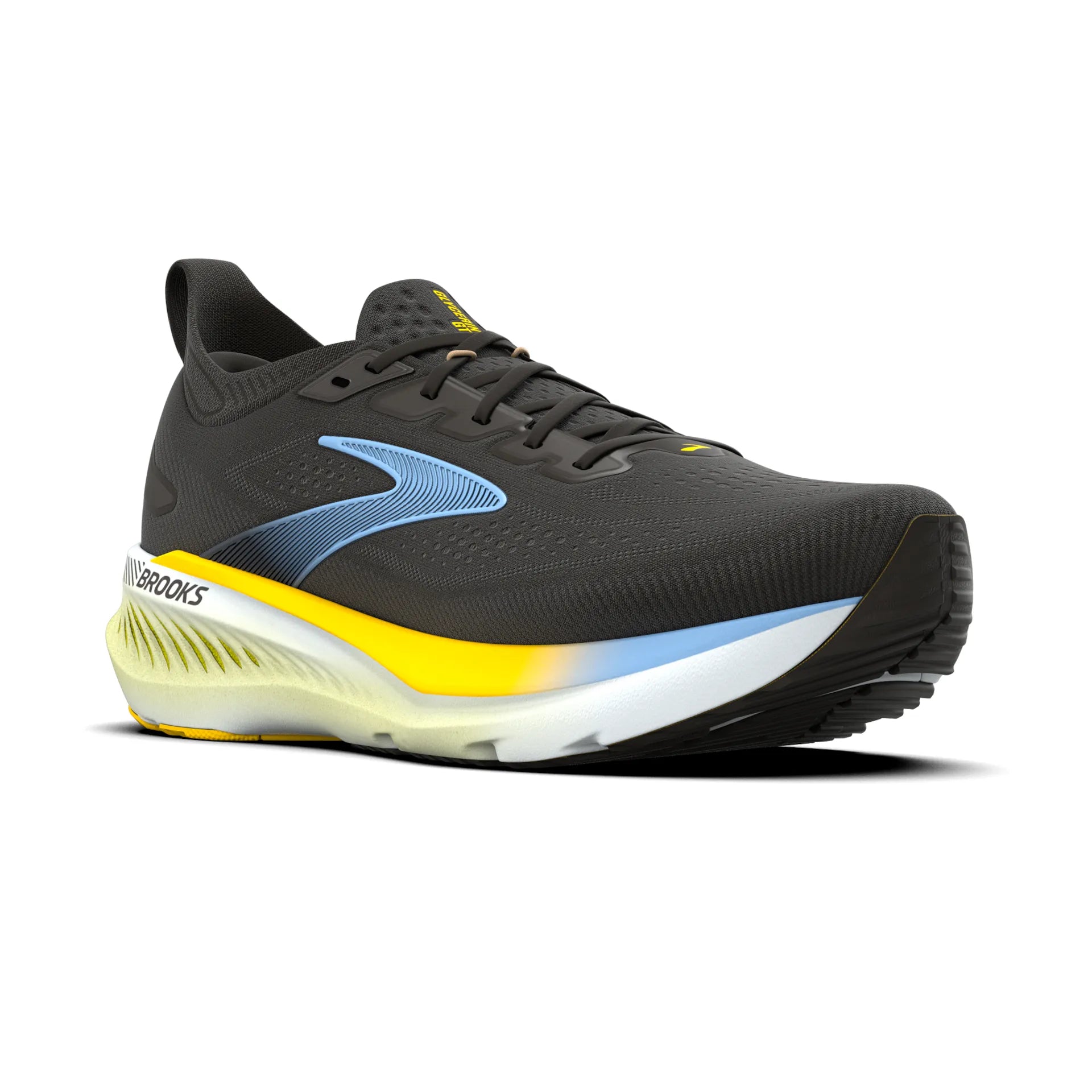 Brooks Mens Trainer Glycerin GTS 23 Black/Cyber Yellow/Nightlife