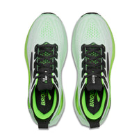 Brooks Mens Trainer Glycerin GTS 23 White/Phantom/Green Gecko