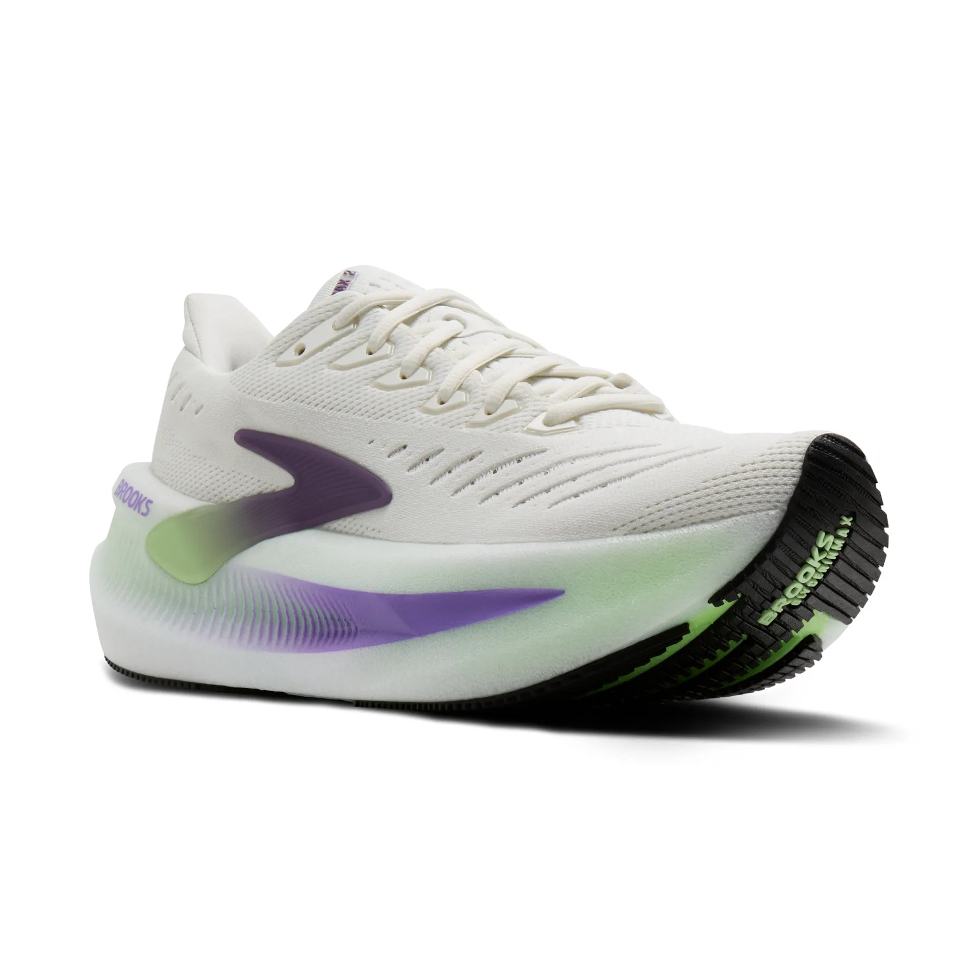 Brooks women's green and purple mesh trainer