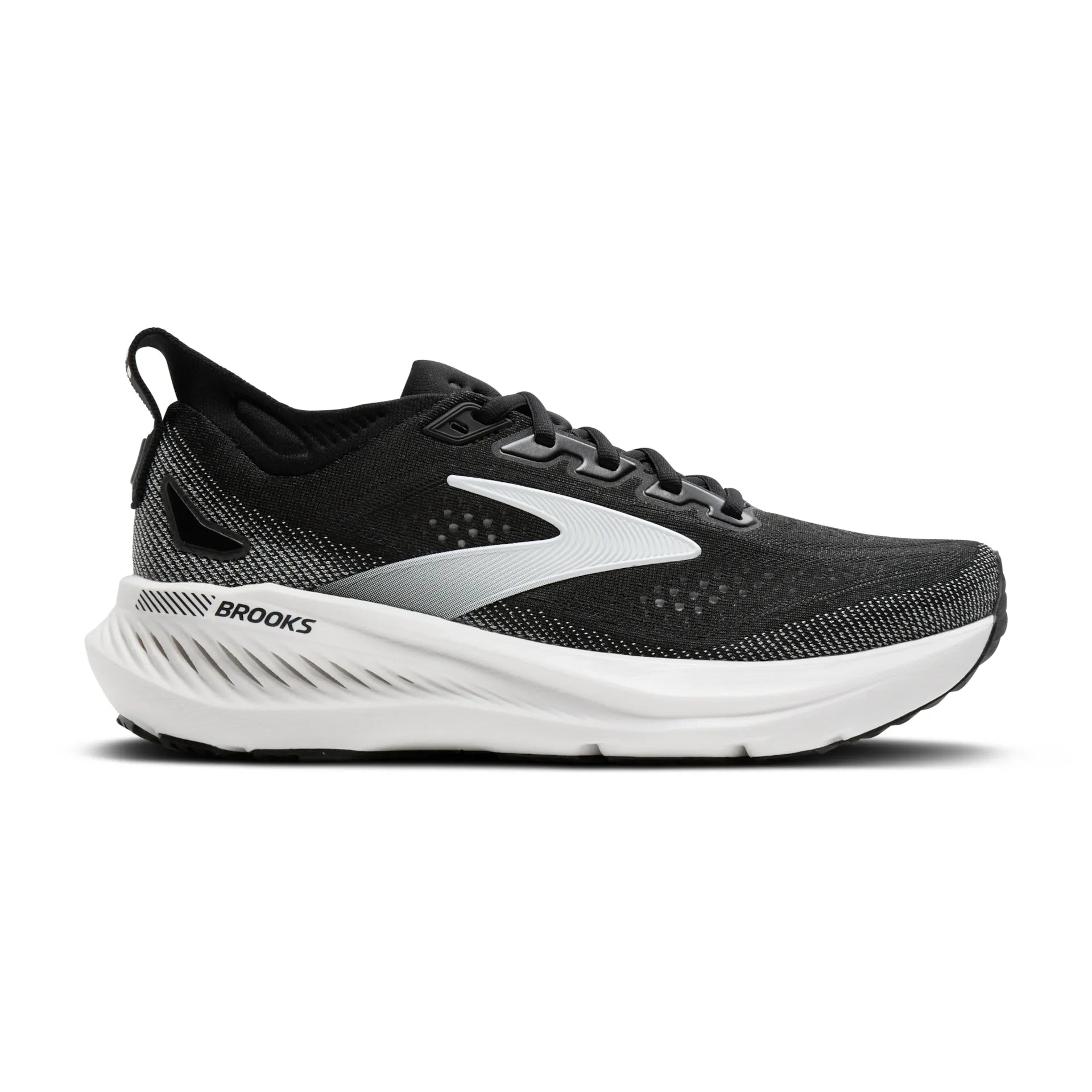 Brooks Womens Trainer Glycerin GTS23 Wide Fit Black/Grey/White