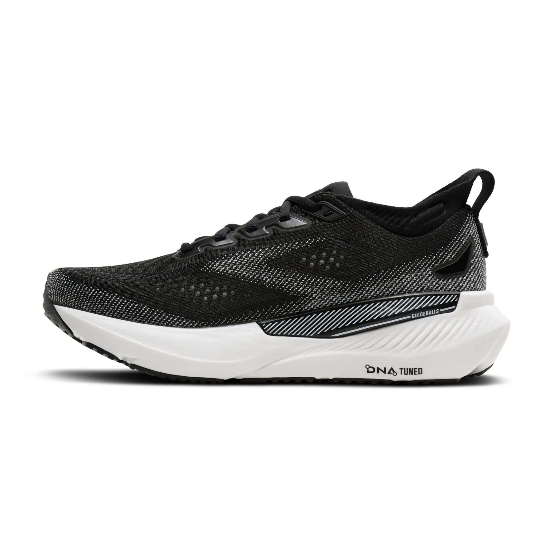 Brooks Womens Trainer Glycerin GTS23 Wide Fit Black/Grey/White