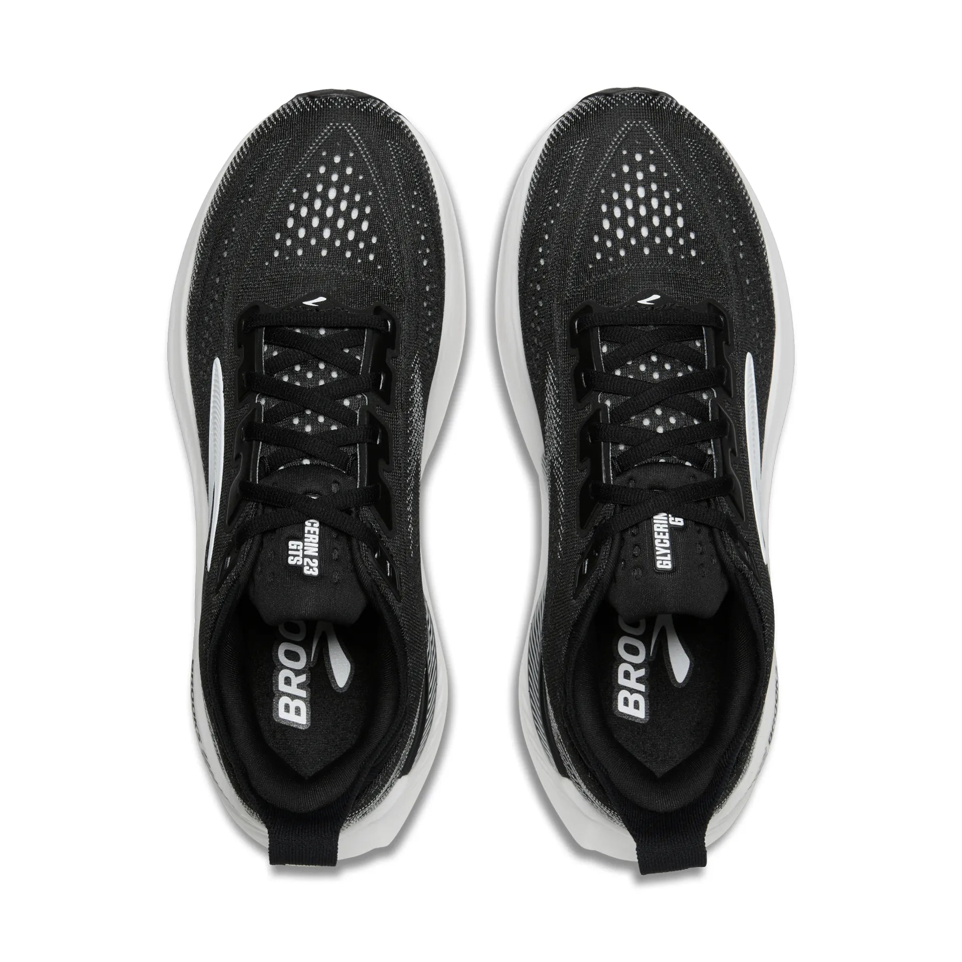 Brooks Womens Trainer Glycerin GTS23 Wide Fit Black/Grey/White