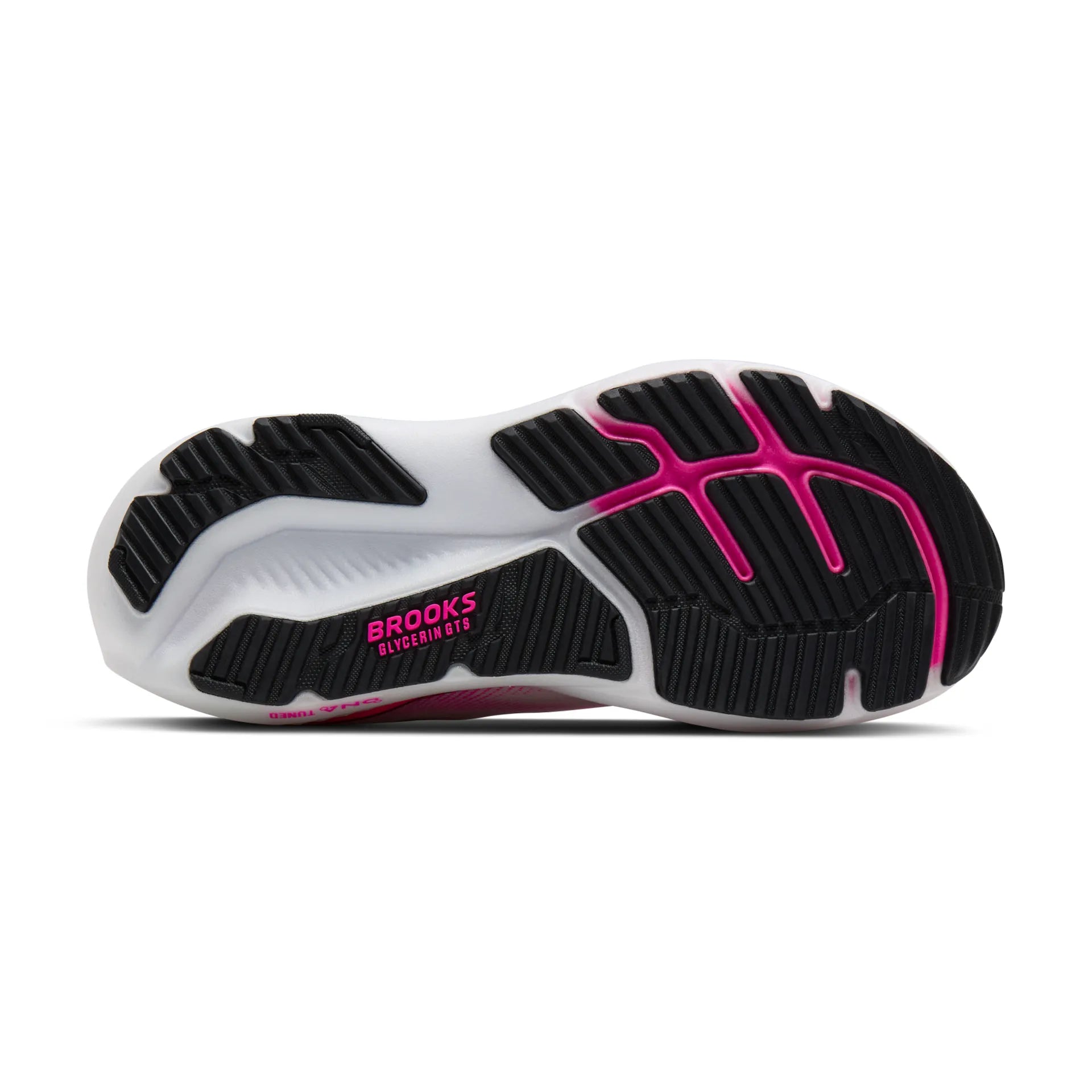 Brooks Womens Trainer Glycerin GTS23 White/Phantom/Cyber Pink