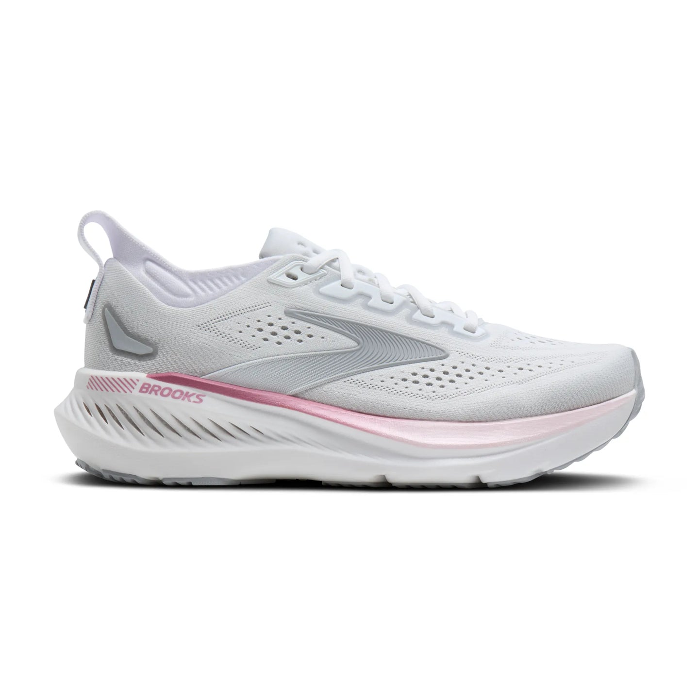 Brooks Womens Trainer Glycerin GTS 23 White/Harbor Mist/Metallic