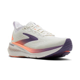 Brooks Womens Trainer Glycerin GTS 23 White/Mulled Grape/Clear
