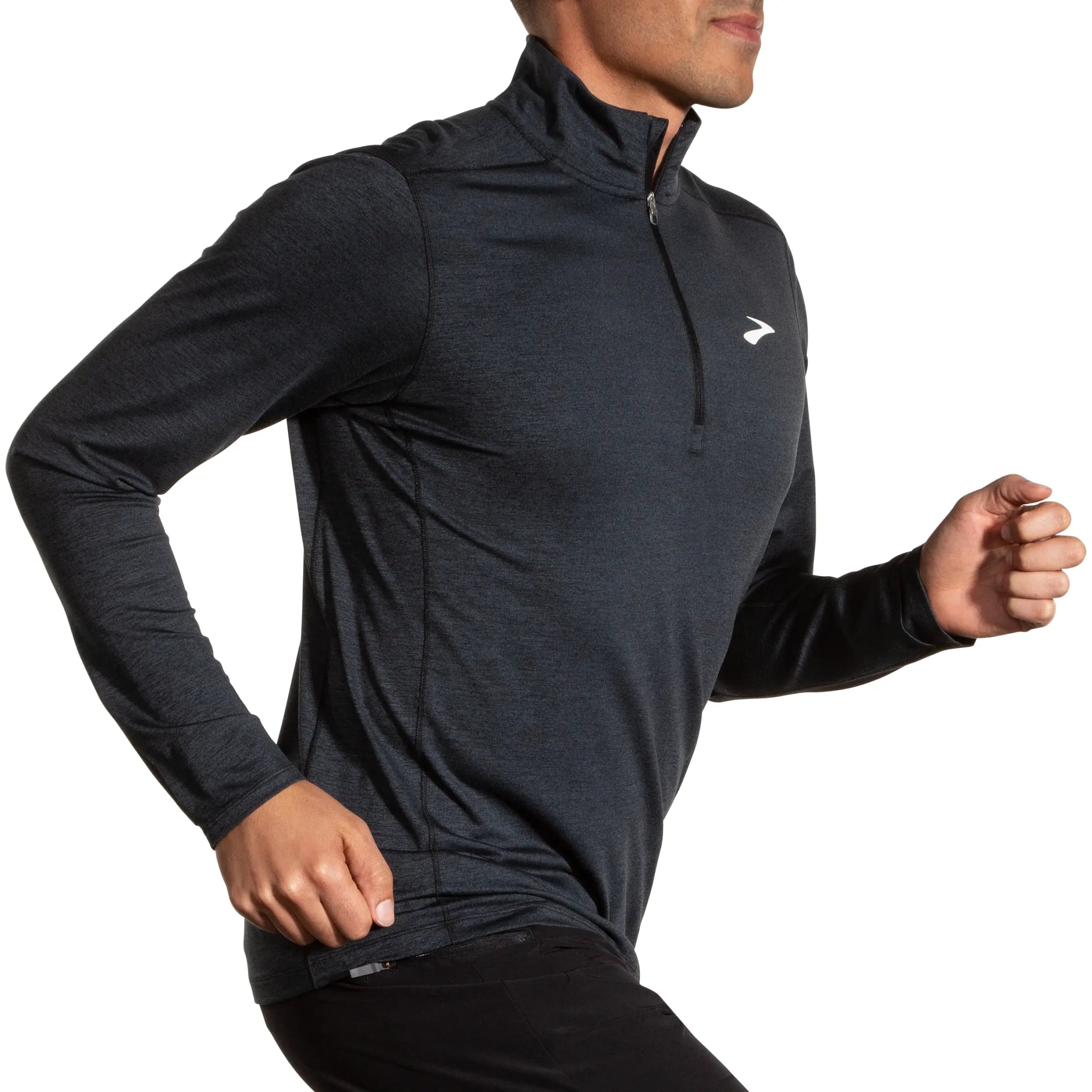 Brooks Mens Top Dash ½ Zip 2.0 Black