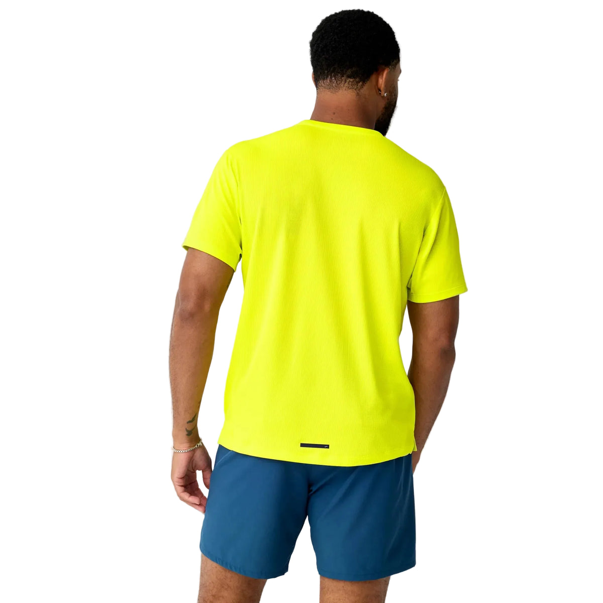 Brooks Dash men's lichen green short-sleeve running t-shirt