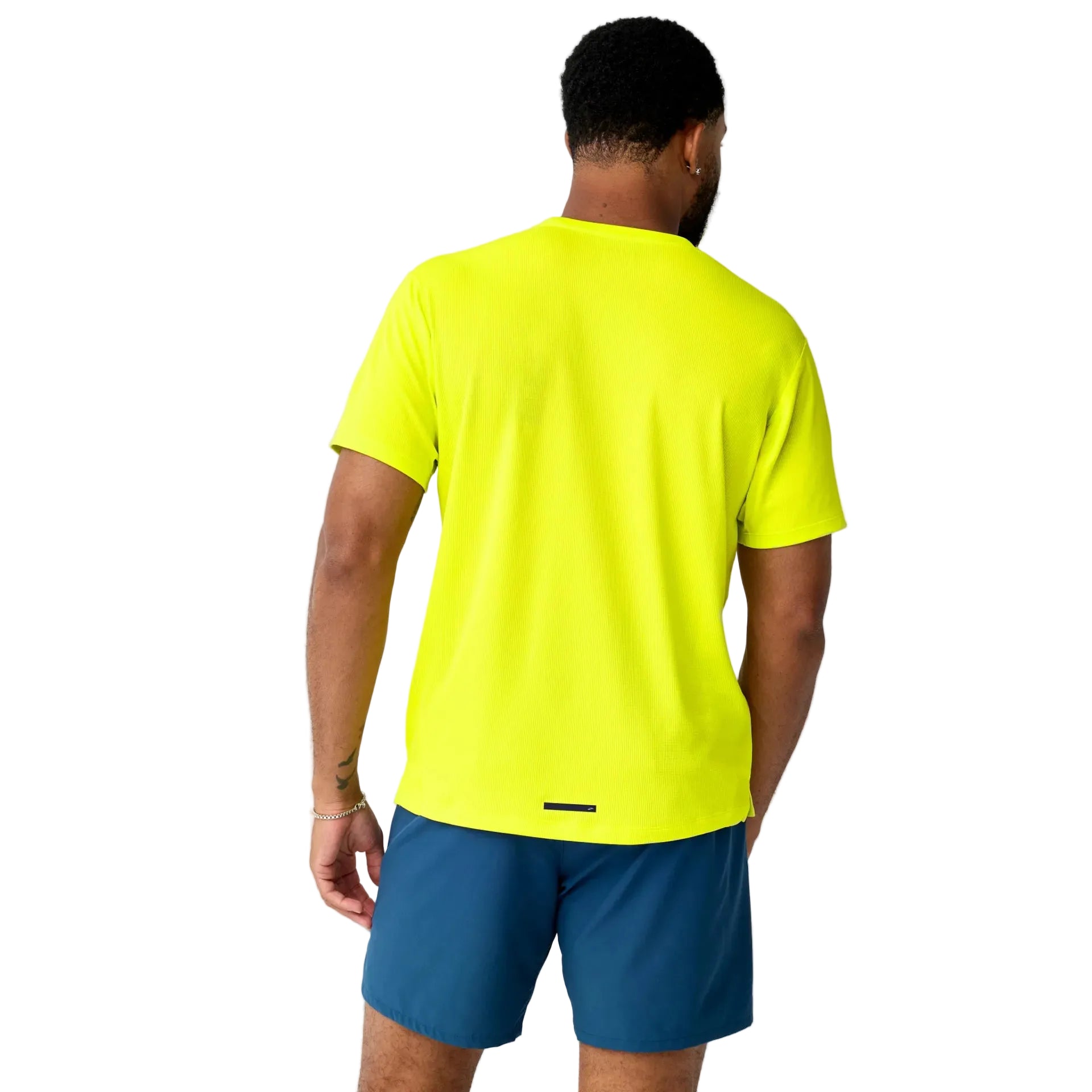 Brooks Dash men's lichen green short-sleeve running t-shirt