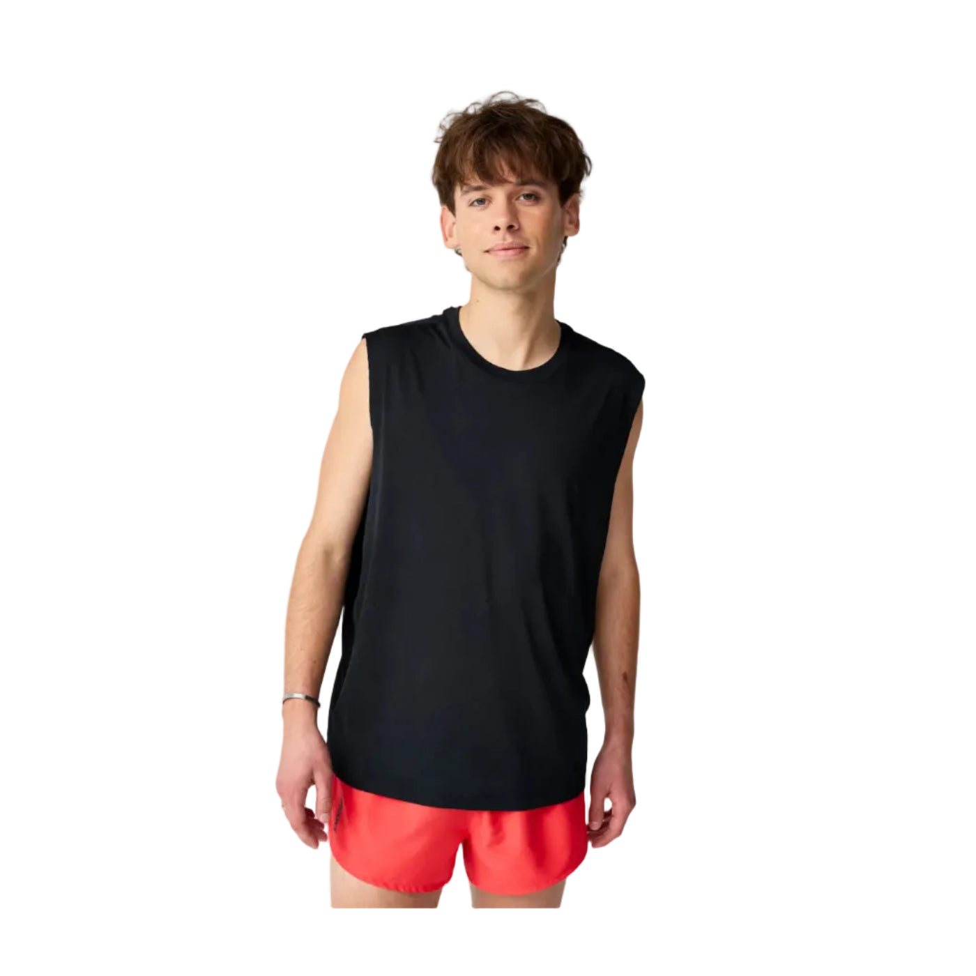 Brooks Mens Top Movement Muscle Tank Black