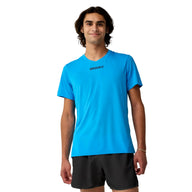 Brooks Dash Cooling men's cyber blue short-sleeve running top