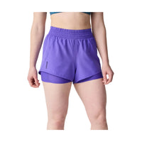 Brooks Womens Short Dash 2-in-1 Violet