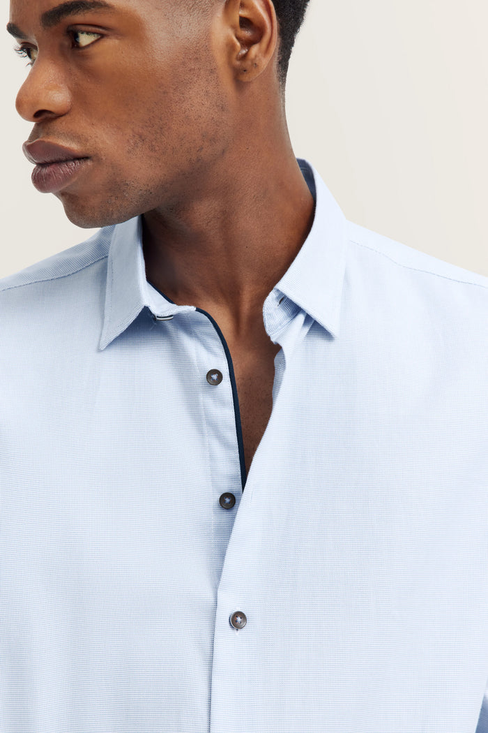 Bugatti Mens Shirt 9750-18523E Light Blue