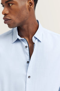 Bugatti men's blue cotton shirt