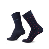 Bugatti Mens 2 Pack Socks Anchor Navy - Donaghys
