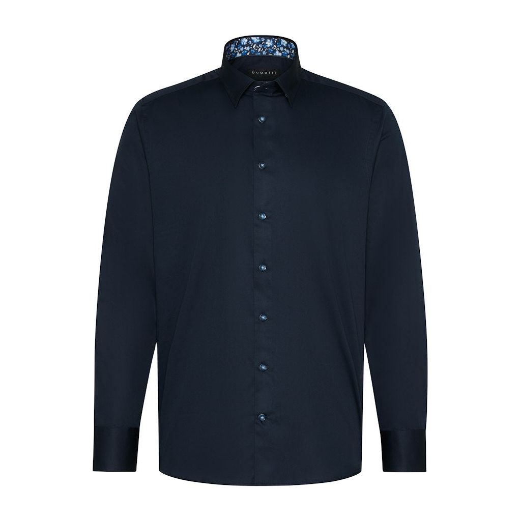 Bugatti Mens Shirt 9750 58522A 390 Navy Donaghys