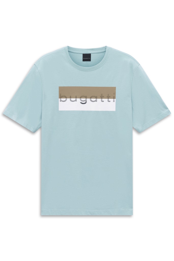Bugatti Mens T-Shirt 8350-15043E Aqua Blue