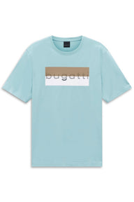 Bugatti Mens T-Shirt 8350-15043E Aqua Blue