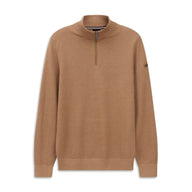 Bugatti Mens Sweater Knit Troyer Taupe