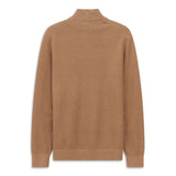 Bugatti Mens Sweater Knit Troyer Taupe