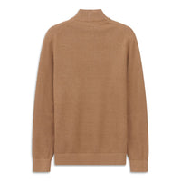 Bugatti Mens Sweater Knit Troyer Taupe
