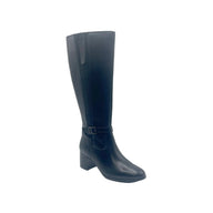 Dubarry women's black leather boot with zip