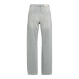 YAYA Womens Wide Leg Cargo Jeans Mid Grey Denim