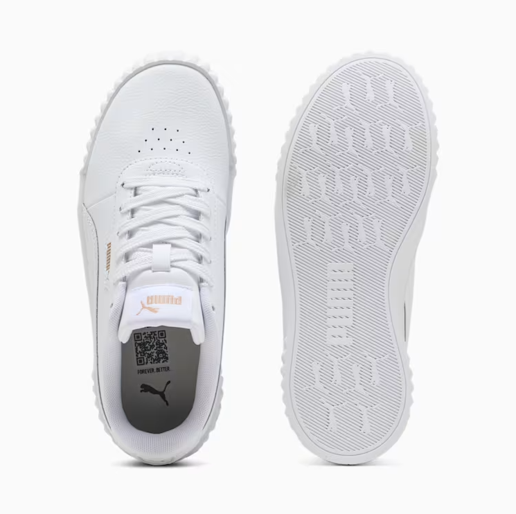 Puma Girls Trainer Carina 3.0 Charm White/Silver