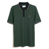 Farah Mens Tipped Polo Kimell Pine