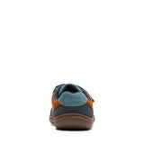 Clarks Boys Shoe Flash Den T Navy Combi - Donaghys