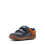 Clarks Boys Shoe Flash Den T Navy Combi - Donaghys