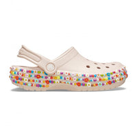 Crocs Girls Classic Beaded Band Clog T Quartz