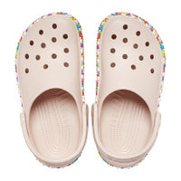 Crocs Girls Classic Beaded Band Clog T Quartz
