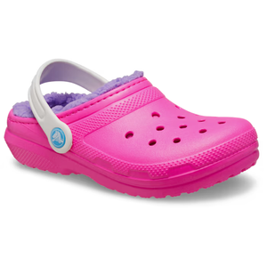 Crocs Girls Toddler Classic Lined Clog T Pink Crush Multi Donaghys