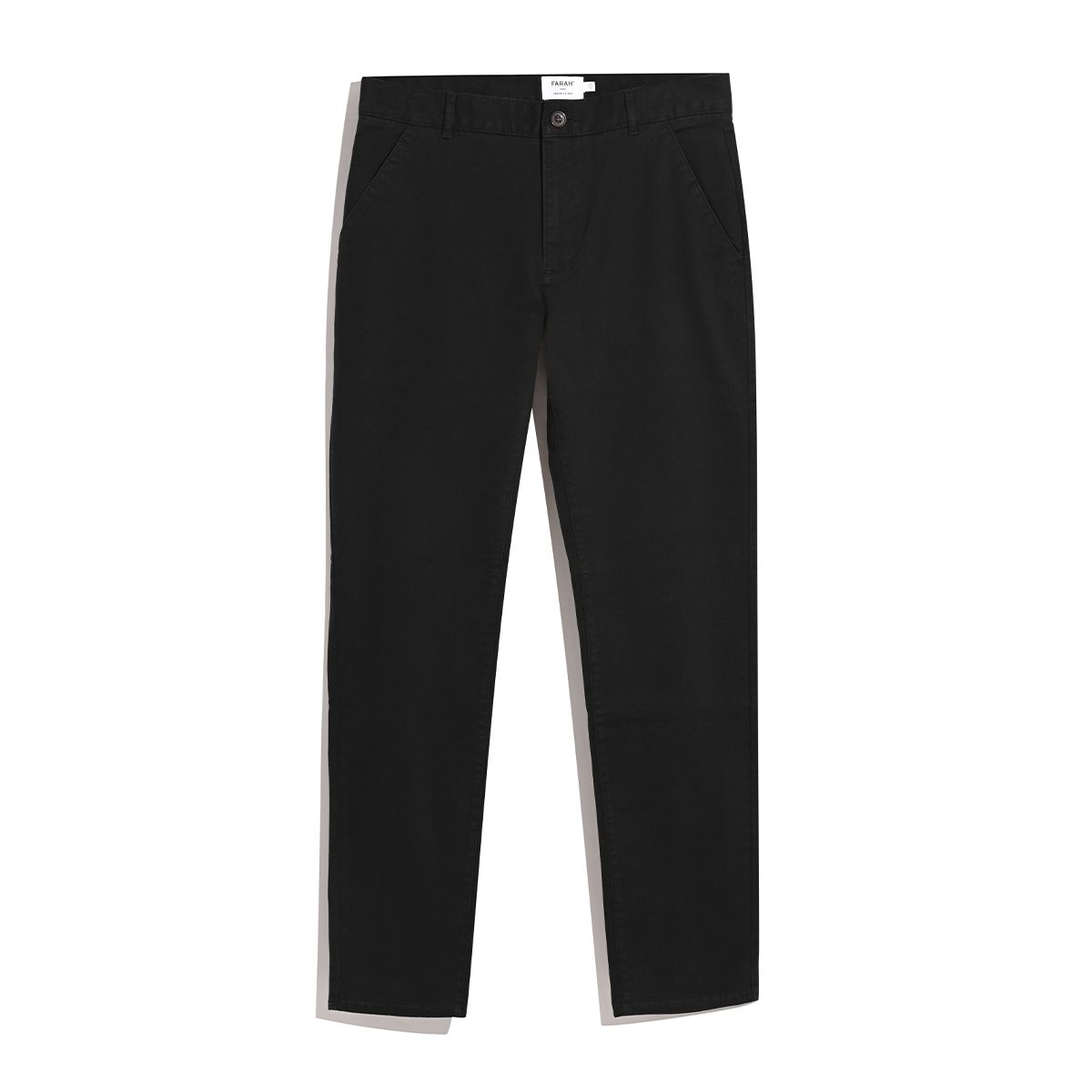 Farah Mens Elm Twill Chino Black