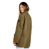 Dubarry Womens Wax Cotton Utility Jacket Dark Green